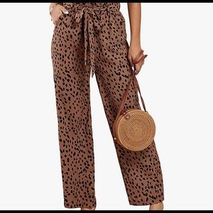 High waist Leopard Pants, large